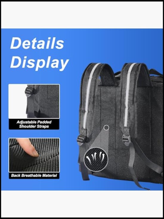 Insulated Delivery Backpack with Cup Holders Leakproof Pizza Bag Multifunctional main image 6
